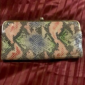 Hobo Snakeskin Wallet Clutch EUC